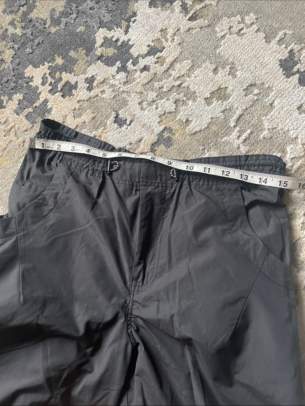 Anthropologie balloon Black Lightweight Drawstring Jogger Pants - Picture 5 of 5